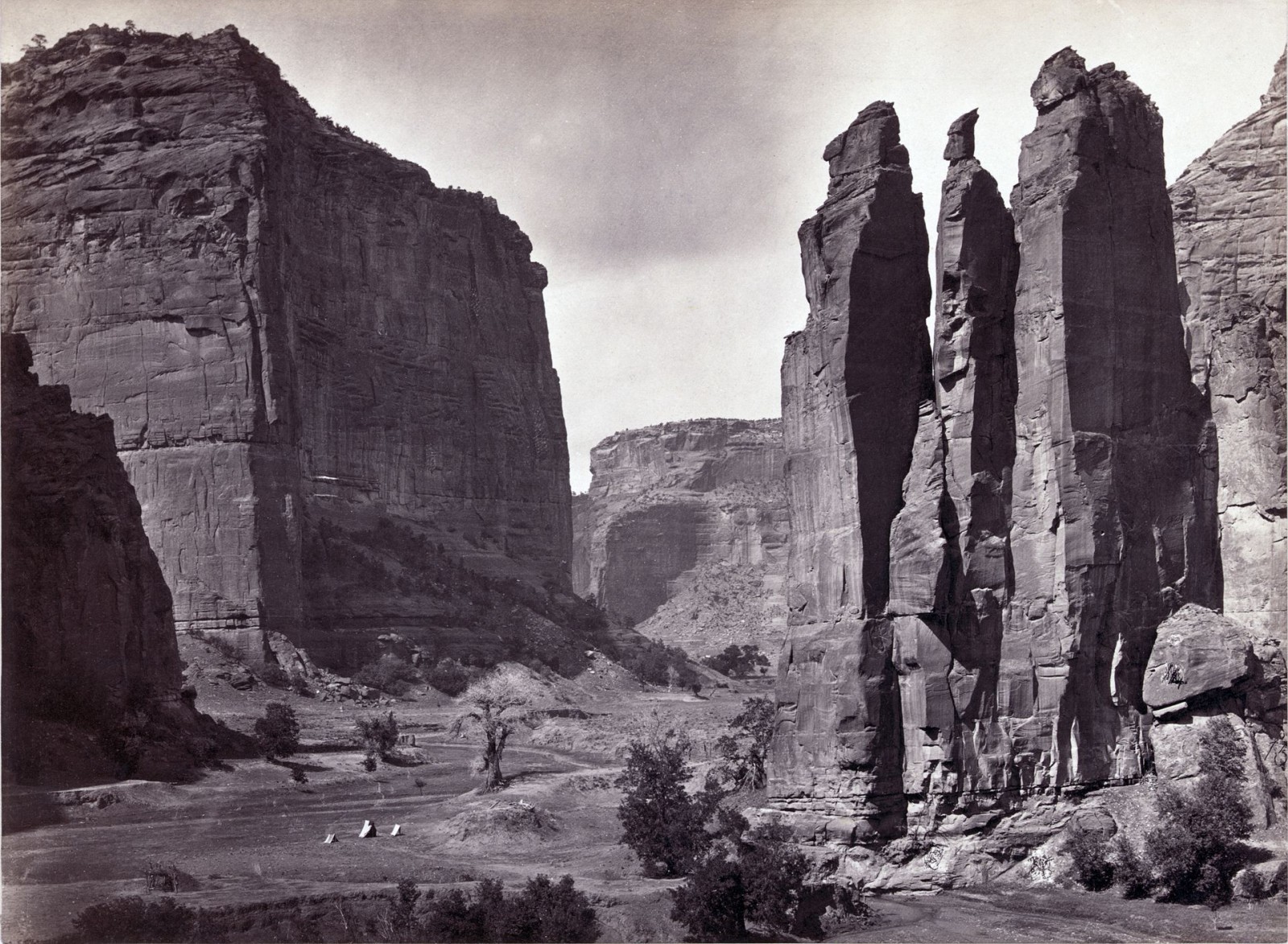 Timothy H. O'Sullivan, Ca?on de Chelle. Walls of the Grand Ca?on about 1200 Feet in Height., 1873, albumen silver print, 8 x 10 7&frasl;8 in. (20.3 x 27.6 cm.), Smithsonian American Art Museum, Museum purchase from the Charles Isaacs Collection made possible in part by the Luisita L. and Franz H. Denghausen Endowment, 1994.91.134.