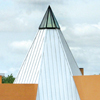 Bosque Redondo Visitor's Center, designed by Navajo architect David Sloan to resemble a tepee.