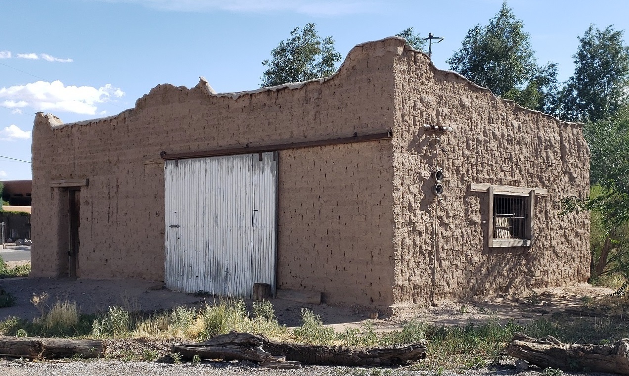 An old adobe blacksmith shop in Mesilla, to the west of the Taylor-Mesilla Historic Property.