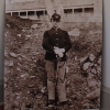 Photo exhibit of soldiers at Fort Stanton.
