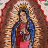 Virgin of Guadalupe, 17th-Century style traveling icon, replica.
